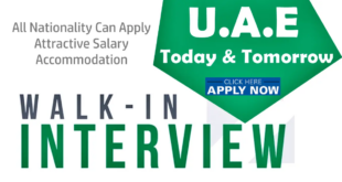 walk in interview in dubai