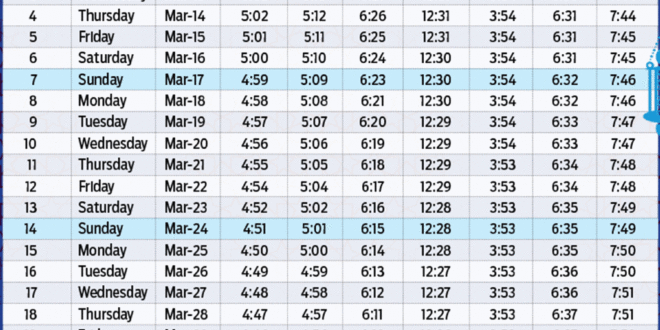 ramadan calendar 2024 dubai