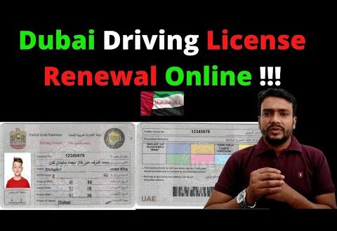 how to renew driving license in dubai