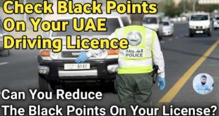 how to check black points on license in dubai